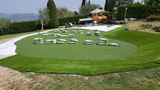 Kunstrasen verlegen für Golf green